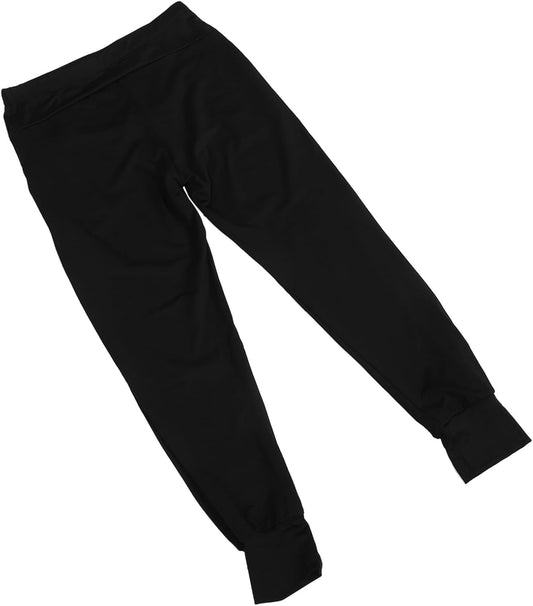 Maternity Yoga Pants Seamless High Waisted Workout Leggings Comfortable Maternity Trousers for Pregnancy Yoga and Lounge Black