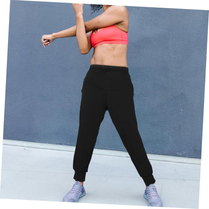 Maternity Yoga Pants Seamless High Waisted Workout Leggings Comfortable Maternity Trousers for Pregnancy Yoga and Lounge Black