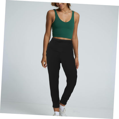 Maternity Yoga Pants Women Seamless High Waisted Leggings Pregnancy Workout Lounge Activewear Black L Size Comfortable Stretchable Gym Clothes