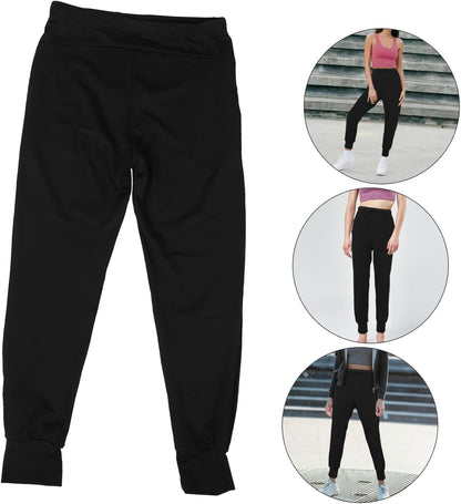 Maternity Lounge Pants Polyester Leggings High Waisted for Women Comfortable Fit with Elastic Design, for Pregnancy Workout and Summer Wear Black