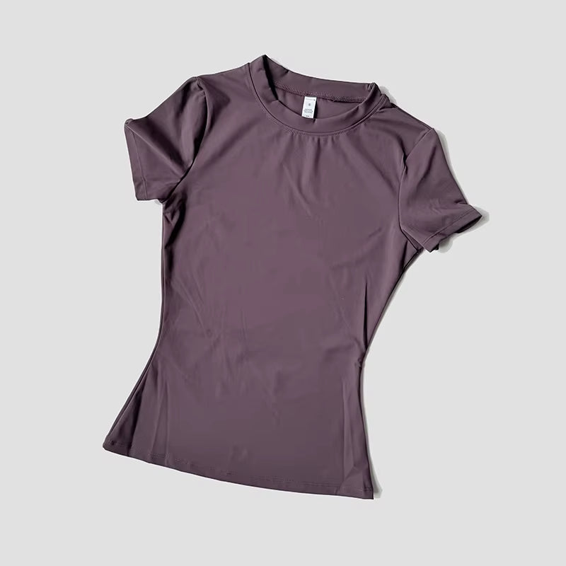 Women Yoga Top Seamless Sport T Shirts Fitness Clothes Short Sleeve Yoga Shirt Gym Top Running Active Wear