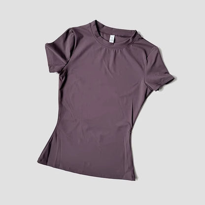 Women Yoga Top Seamless Sport T Shirts Fitness Clothes Short Sleeve Yoga Shirt Gym Top Running Active Wear