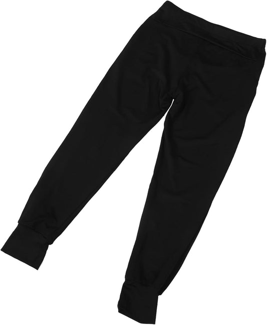 Maternity Lounge Pants Polyester Leggings High Waisted for Women Comfortable Fit with Elastic Design, for Pregnancy Workout and Summer Wear Black