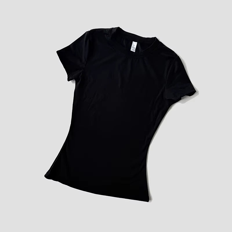 Women Yoga Top Seamless Sport T Shirts Fitness Clothes Short Sleeve Yoga Shirt Gym Top Running Active Wear