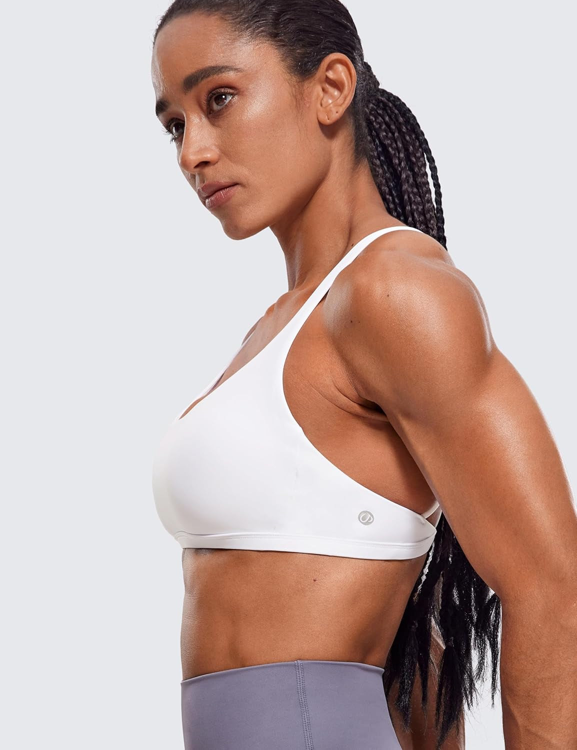 Women'S Removable Pads Yoga Top Cross Strappy Back Sports Bra