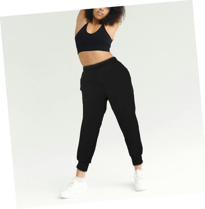 Maternity Yoga Pants Women Seamless High Waisted Leggings Pregnancy Workout Lounge Activewear Black L Size Comfortable Stretchable Gym Clothes
